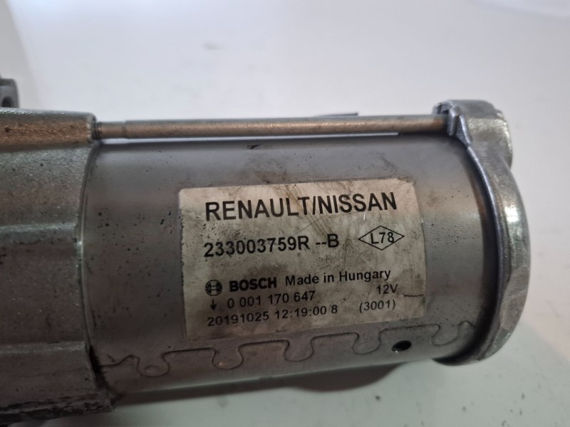 Recambio de motor arranque para dacia dokker express k9k872 referencia OEM IAM 233003759RB  