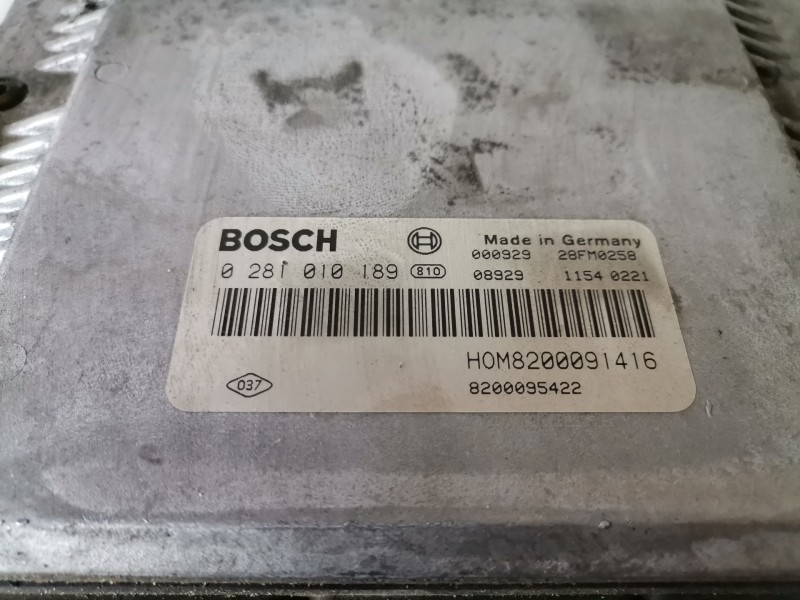 Recambio de centralita motor uce para renault scenic rx4 (ja0) f9q740 referencia OEM IAM   