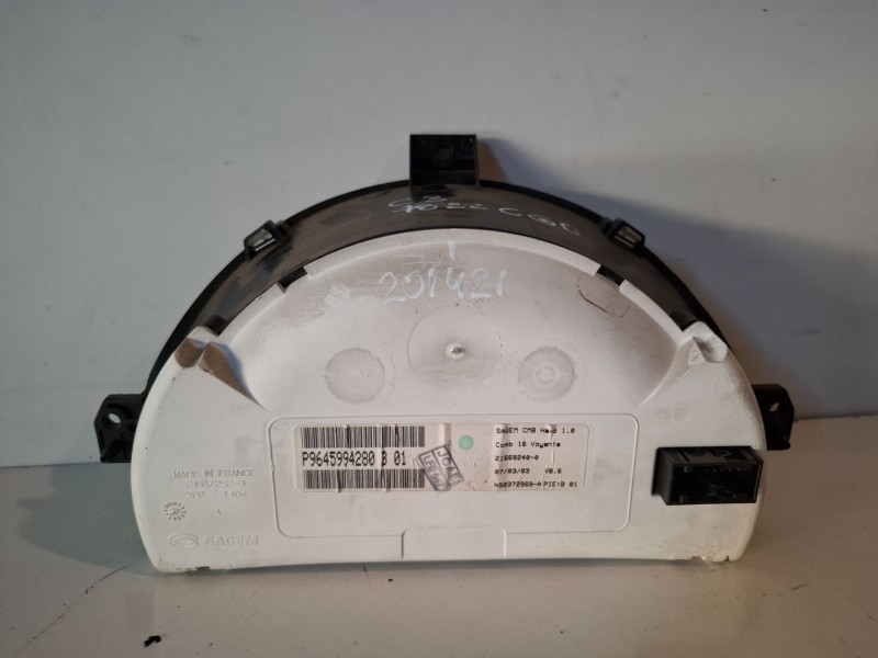 Recambio de cuadro instrumentos para citroen c3 8hx referencia OEM IAM P9645994280  