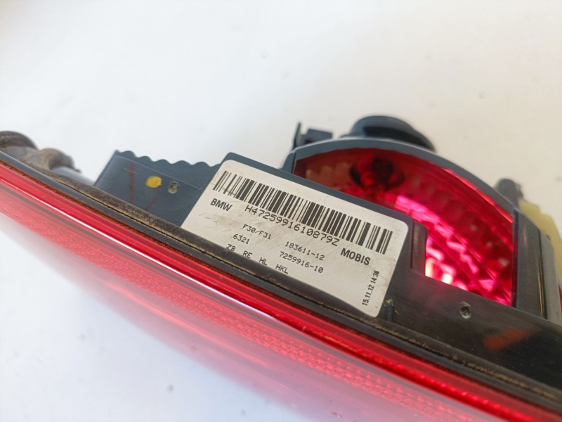 Recambio de piloto trasero derecho para bmw serie 3 berlina (f30) n47d20c referencia OEM IAM 725991610  