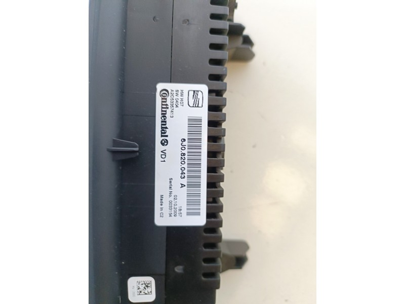 Recambio de mando climatizador para seat ibiza sc (6j1) cavf referencia OEM IAM 6J0820043A  