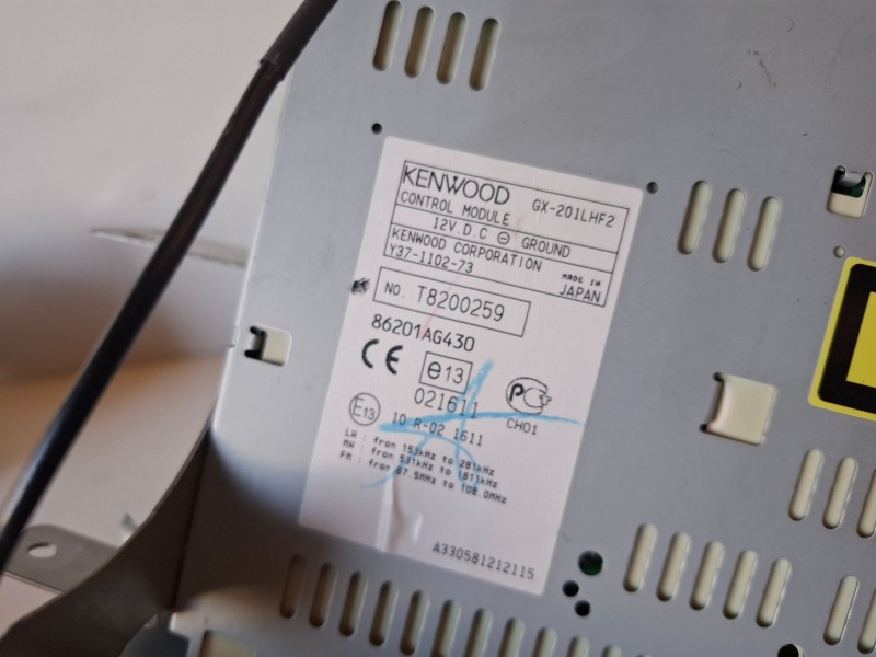 Recambio de sistema audio / radio cd para subaru legacy berlina (b13/bl) ej25 referencia OEM IAM 86201AG430  