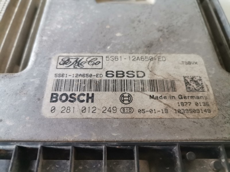 Recambio de centralita motor uce para ford fiesta (cbk) hhja referencia OEM IAM 5S6112A650ED/0281012249  