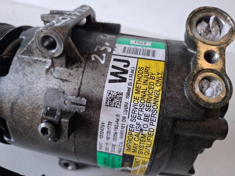 Recambio de compresor aire acondicionado para opel astra h berlina z17dth referencia OEM IAM 13124751  
