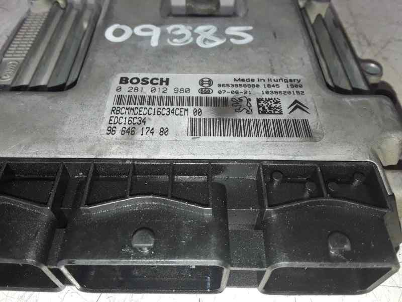 Recambio de centralita motor uce para citroen c4 picasso/spacetourer referencia OEM IAM 0281012980/9664617480  