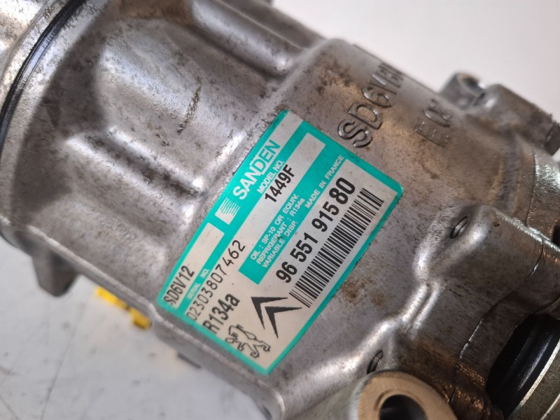 Recambio de compresor aire acondicionado para citroen xsara picasso nfv referencia OEM IAM 9655191580  