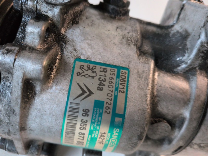 Recambio de compresor aire acondicionado para citroen xsara picasso 6fz referencia OEM IAM 9635587780  
