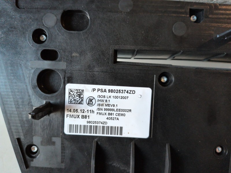 Recambio de mando climatizador para citroen ds5 rh02 referencia OEM IAM 98025374ZD  