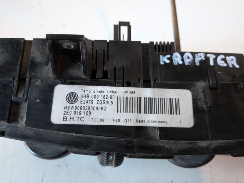 Recambio de mando climatizador para volkswagen crafter furgón (2e) bjk referencia OEM IAM 5HB00918200  