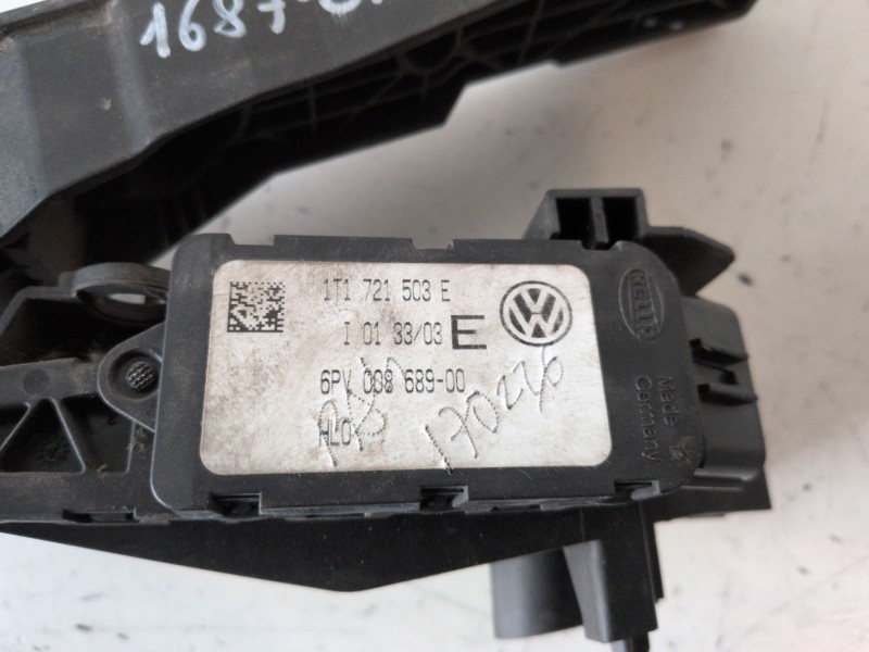 Recambio de pedal acelerador para volkswagen touran (1t1) azv referencia OEM IAM 1T1721503E  