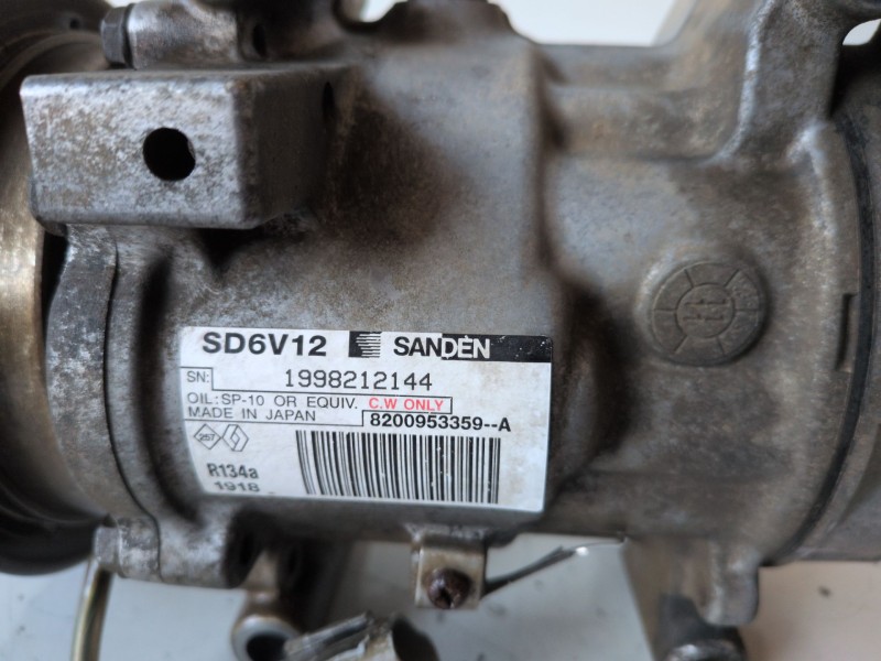 Recambio de compresor aire acondicionado para renault kangoo ii (f/kw0) k9k808 referencia OEM IAM 8200953359A  
