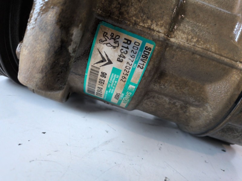 Recambio de compresor aire acondicionado para citroen c3 pluriel 8hx referencia OEM IAM 9655191680  
