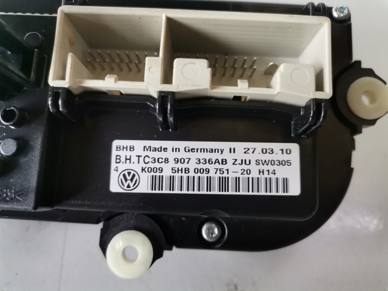 Recambio de mando climatizador para volkswagen golf vi (5k1)(10.2008) cay referencia OEM IAM 3C8907336AB  