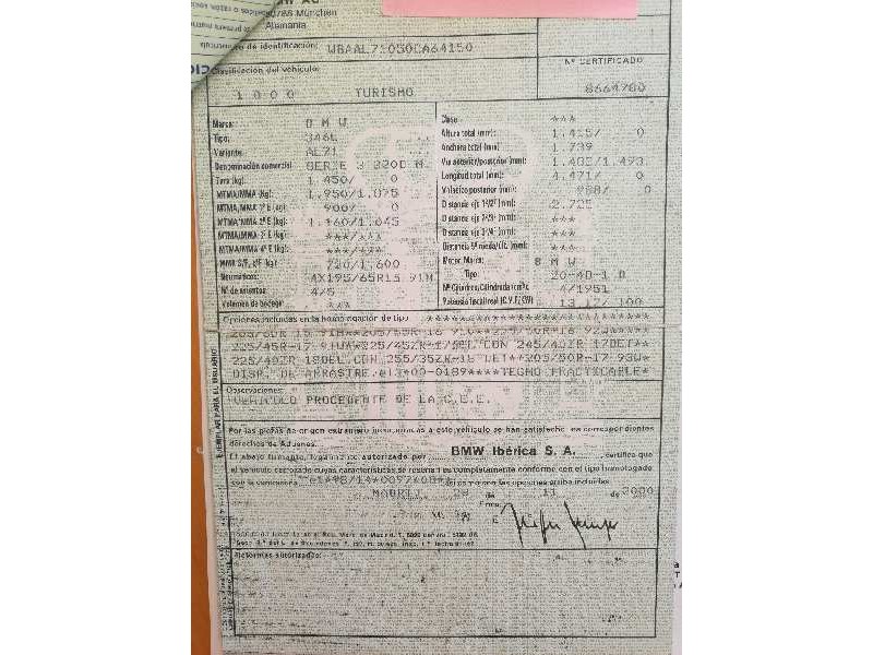 bmw serie 3 berlina (e46) del año 2000