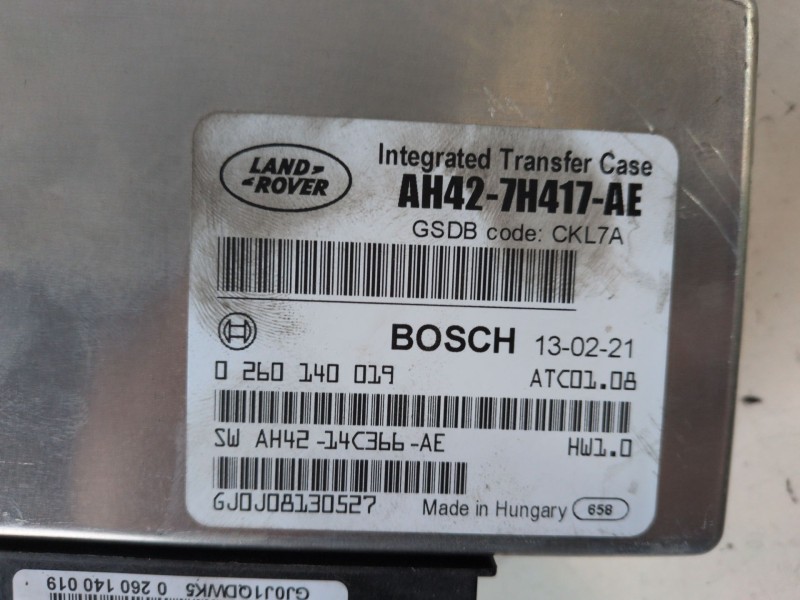 Recambio de centralita cambio automatico para land rover range rover sport 508ps referencia OEM IAM AH427H417AE  