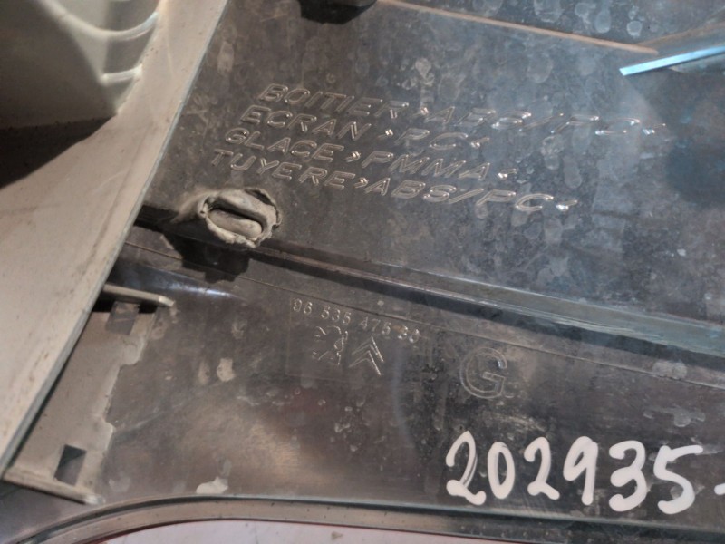 Recambio de piloto trasero izquierdo para citroen c4 picasso 9hz referencia OEM IAM 9653547580  
