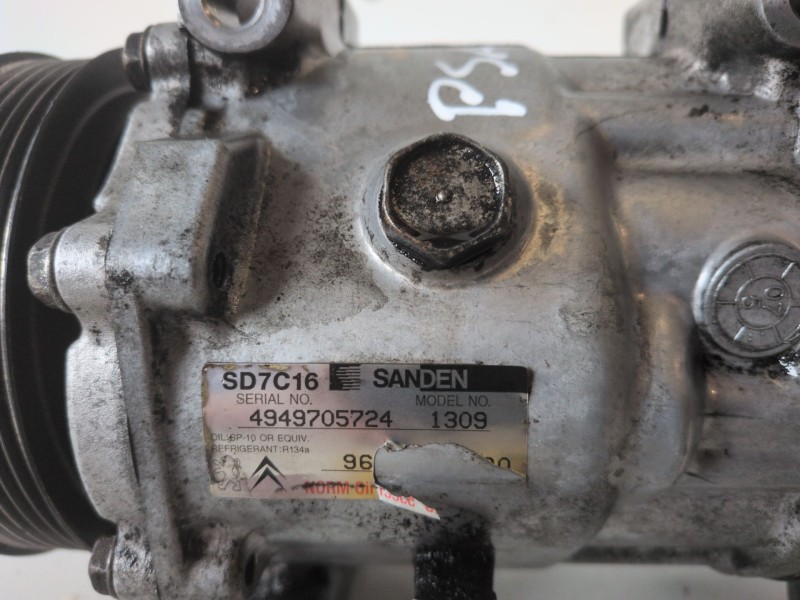 Recambio de compresor aire acondicionado para citroen grand c4 picasso 9hz referencia OEM IAM 9651911480  