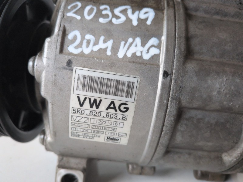 Recambio de compresor aire acondicionado para volkswagen caddy (2c)(08.2010) cay referencia OEM IAM 5K0820803B  