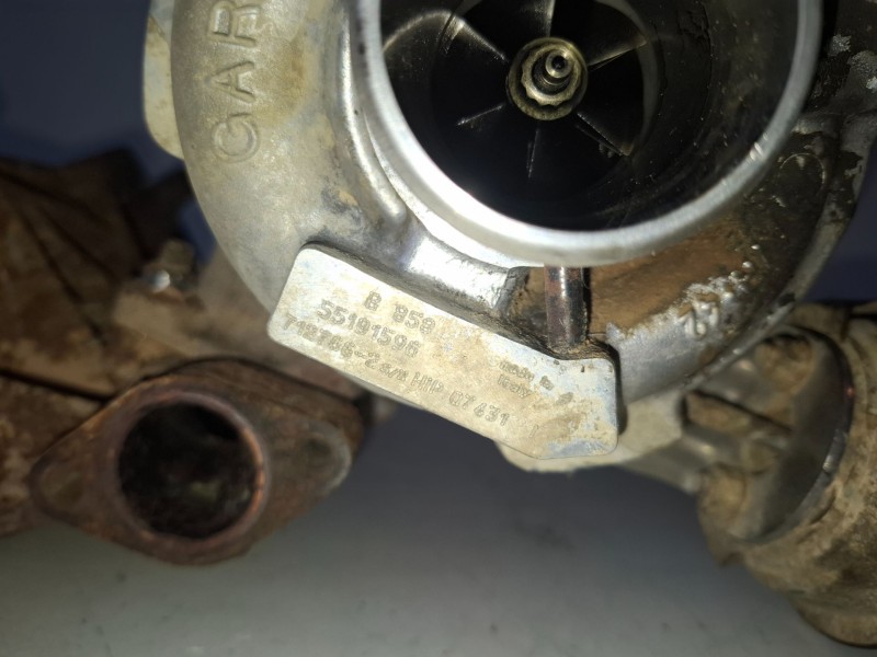 Recambio de turbocompresor para fiat nuevo multipla (186) 186a8000 referencia OEM IAM 55191596  