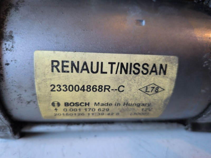 Recambio de motor arranque para renault kangoo ii (f/kw0) k9k636 referencia OEM IAM 233004868RC  