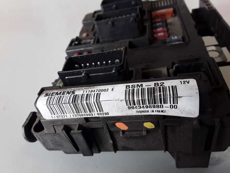 Recambio de caja reles / fusibles para peugeot partner (s1)(07.1996) wjy referencia OEM IAM BSMB2/964349898000  