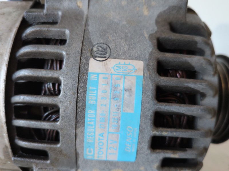 Recambio de alternador para toyota yaris (ncp1/nlp1/scp1) 1szfe referencia OEM IAM 2706023010  