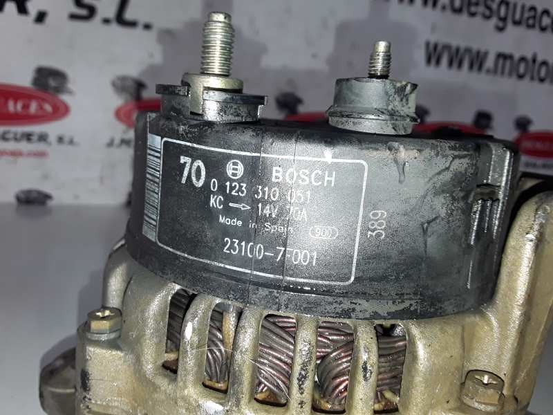 Recambio de alternador para nissan terrano ii (r20) td27ti referencia OEM IAM 0123310051/231007F001/70A  