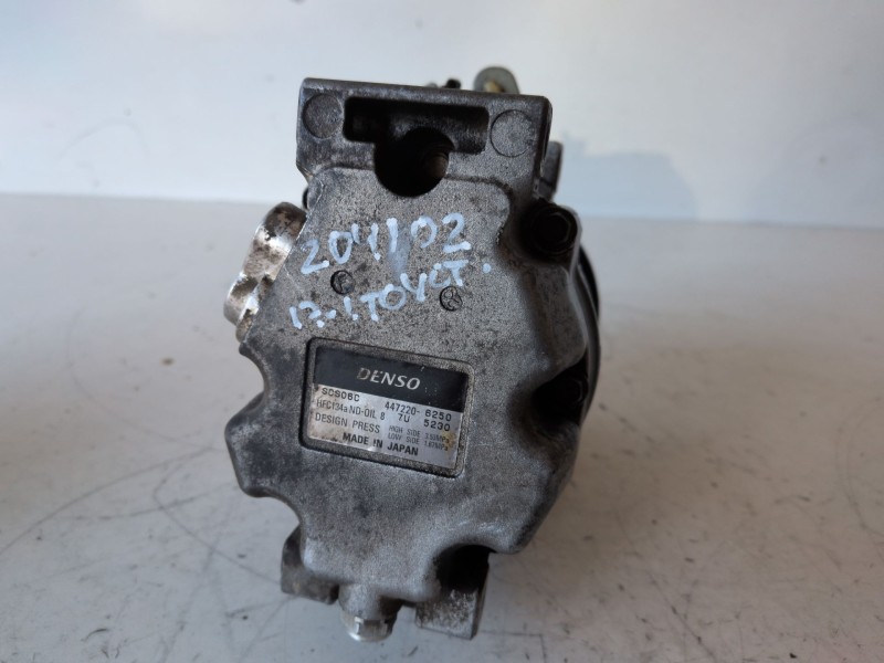 Recambio de compresor aire acondicionado para toyota yaris (ncp1/nlp1/scp1) 1szfe referencia OEM IAM 4472206250  