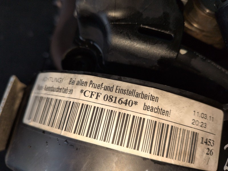 Recambio de motor completo para audi a3 sportback (8pa) cffb referencia OEM IAM CFFB  
