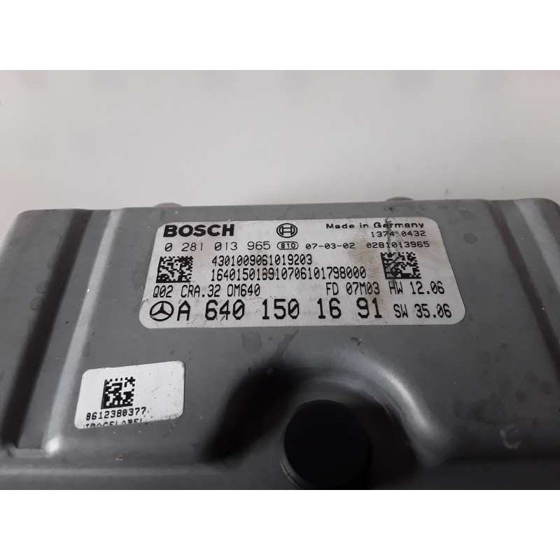 Recambio de centralita motor uce para mercedes-benz clase b (bm 245) 640940 referencia OEM IAM 0281013965/A6401501691  