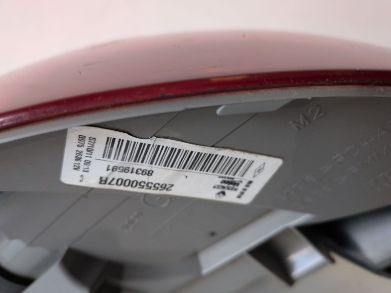 Recambio de piloto trasero izquierdo para renault megane iii berlina 5p k9k834 referencia OEM IAM 265550007R  
