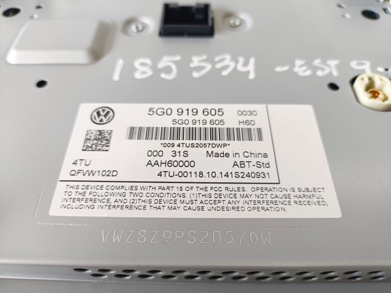 Recambio de pantalla multifuncion para volkswagen golf vii (5g1/be1) clh referencia OEM IAM 5G0919605  
