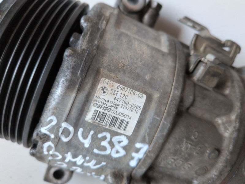 Recambio de compresor aire acondicionado para bmw serie 3 berlina (e90) 204d4 referencia OEM IAM 698776603  
