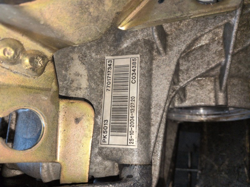 Recambio de caja cambios para nissan primastar (x83) f9q762 referencia OEM IAM PK5013  