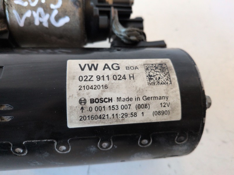 Recambio de motor arranque para volkswagen caddy profesional (sa)(03.2015) dfs referencia OEM IAM 02Z911024H  