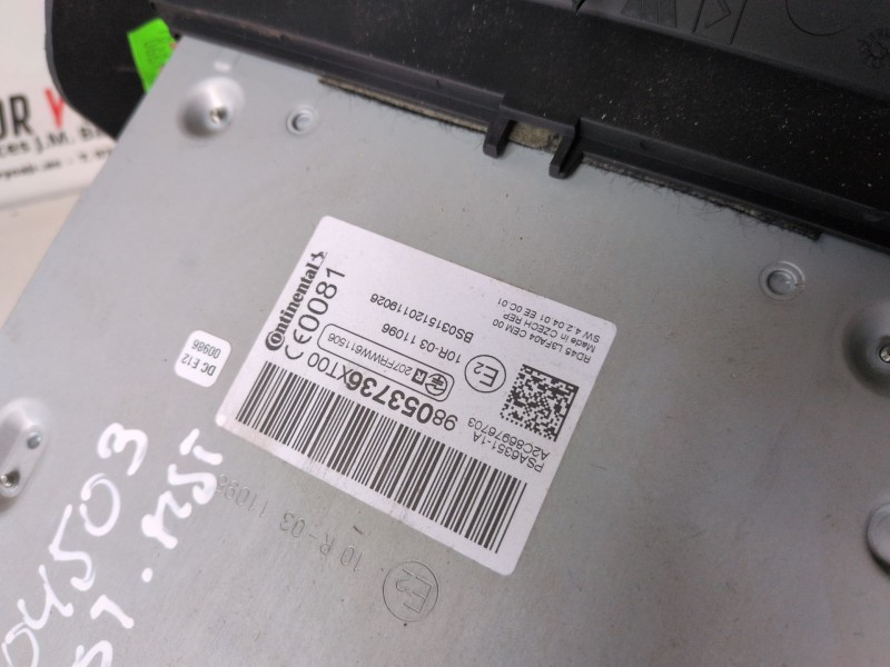 Recambio de sistema audio / radio cd para citroen c3 picasso hn01 referencia OEM IAM 98053736XT  