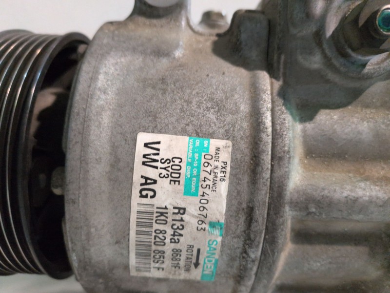Recambio de compresor aire acondicionado para seat leon (1p1) bxe referencia OEM IAM 1K0820859F  