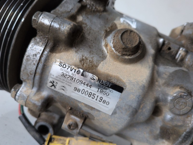 Recambio de compresor aire acondicionado para peugeot expert furgón 9h07 / 9hm referencia OEM IAM 9800851980  