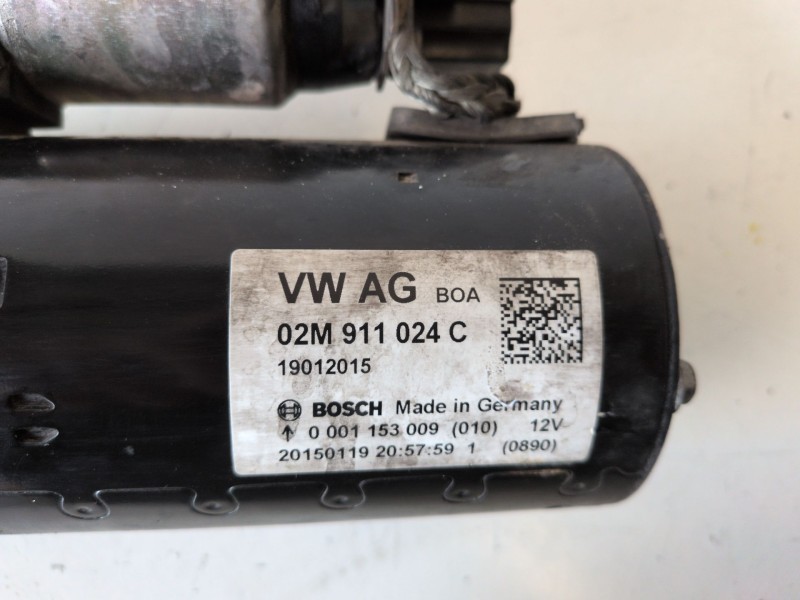 Recambio de motor arranque para volkswagen tiguan (5n2) cffd referencia OEM IAM 02M911024C  