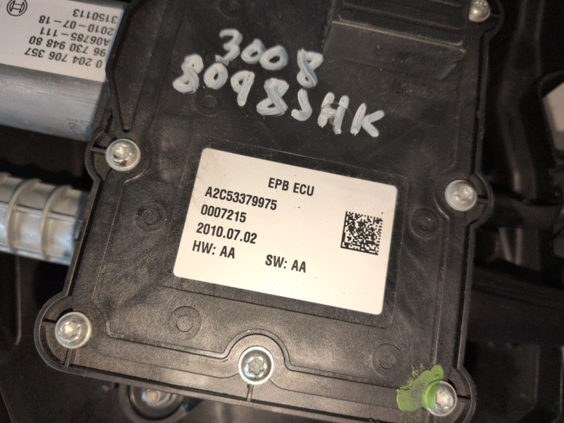 Recambio de freno de mano electrico para peugeot 3008 9hz referencia OEM IAM A2C53379975  