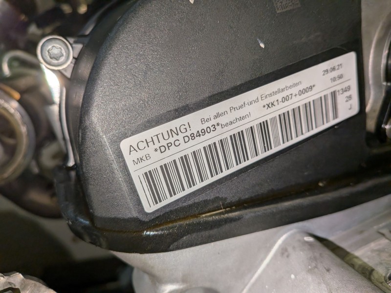 Recambio de motor completo para cupra formentor (km7) dpc referencia OEM IAM DPCD  
