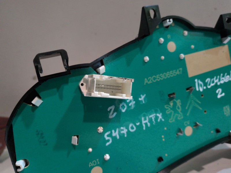 Recambio de cuadro instrumentos para peugeot 207 8h01 referencia OEM IAM 9666898680  