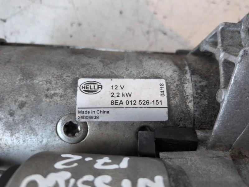 Recambio de motor arranque para nissan qashqai (j10) m9r856 referencia OEM IAM 8EA012526151  