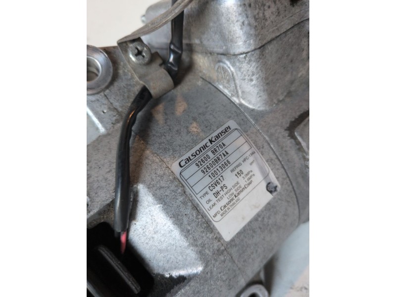 Recambio de compresor aire acondicionado para nissan qashqai (j10) m9r856 referencia OEM IAM 92600BR70A  