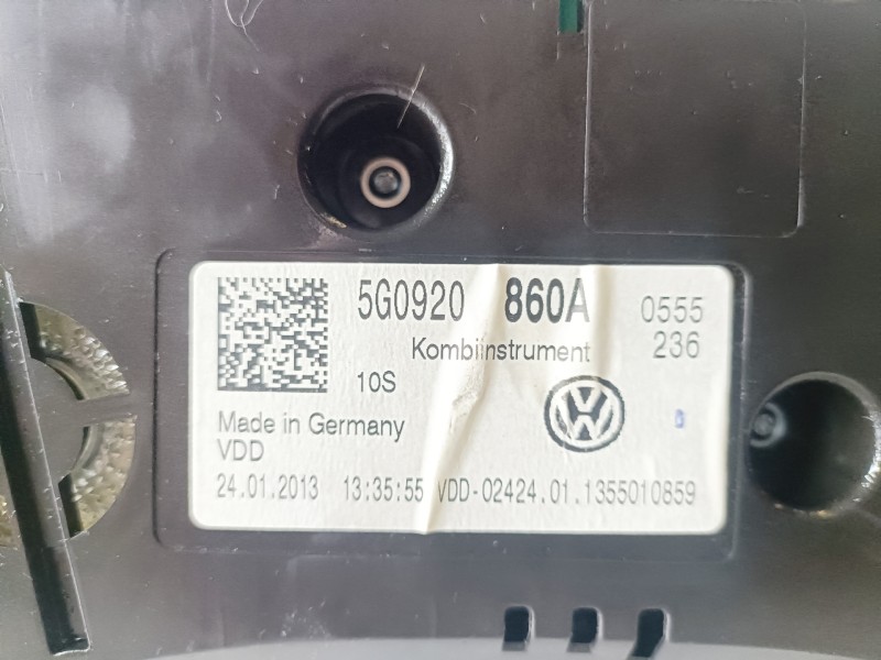 Recambio de cuadro instrumentos para volkswagen golf vii (5g1/be1) clh referencia OEM IAM 5G0920860A  