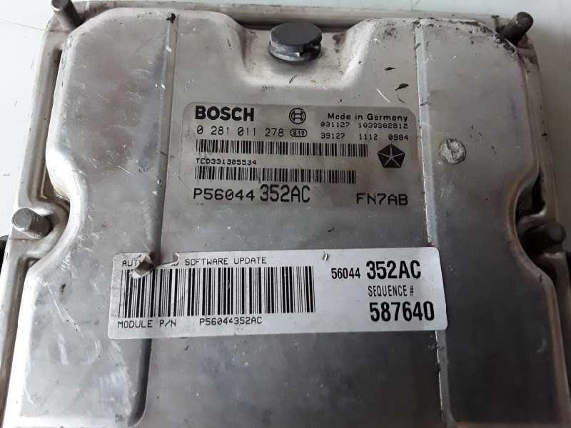 Recambio de centralita motor uce para chrysler jeep cherokee (kj) r425dohc referencia OEM IAM 0281011278/P56044352AC/1039S02812 