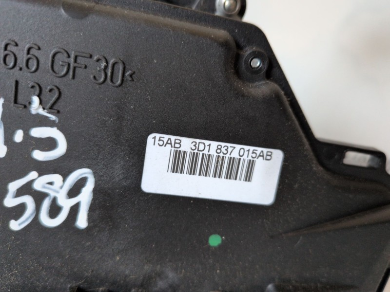 Recambio de cerradura puerta delantera izquierda para volkswagen touran (1t1) azv referencia OEM IAM 3D1837015AB  