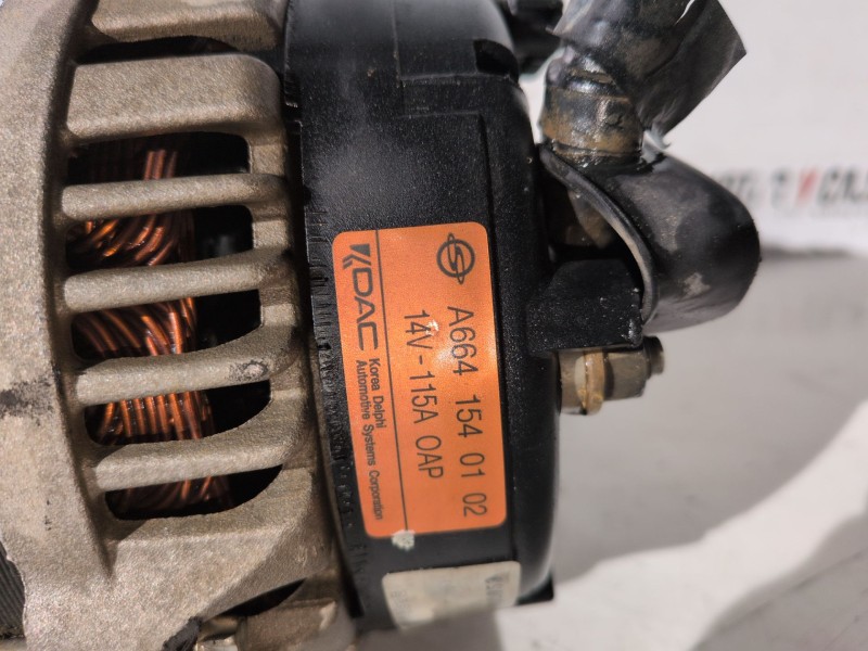Recambio de alternador para ssangyong kyron d20dt / 664951 referencia OEM IAM A6641540102  
