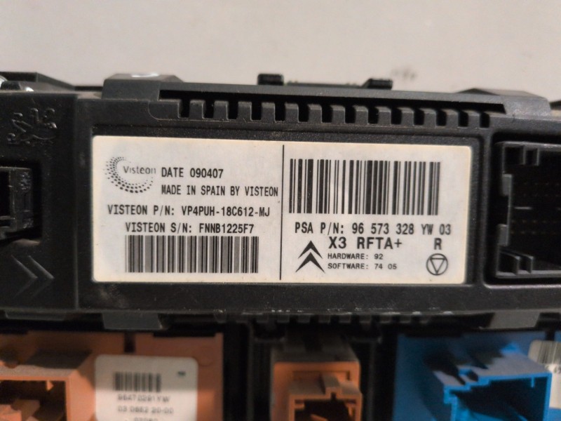 Recambio de mando climatizador para citroen c5 berlina 9hz referencia OEM IAM 96573328  
