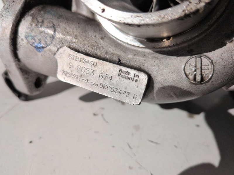 Recambio de turbocompresor para opel astra j berlina 5p a17dtr referencia OEM IAM 98053674  